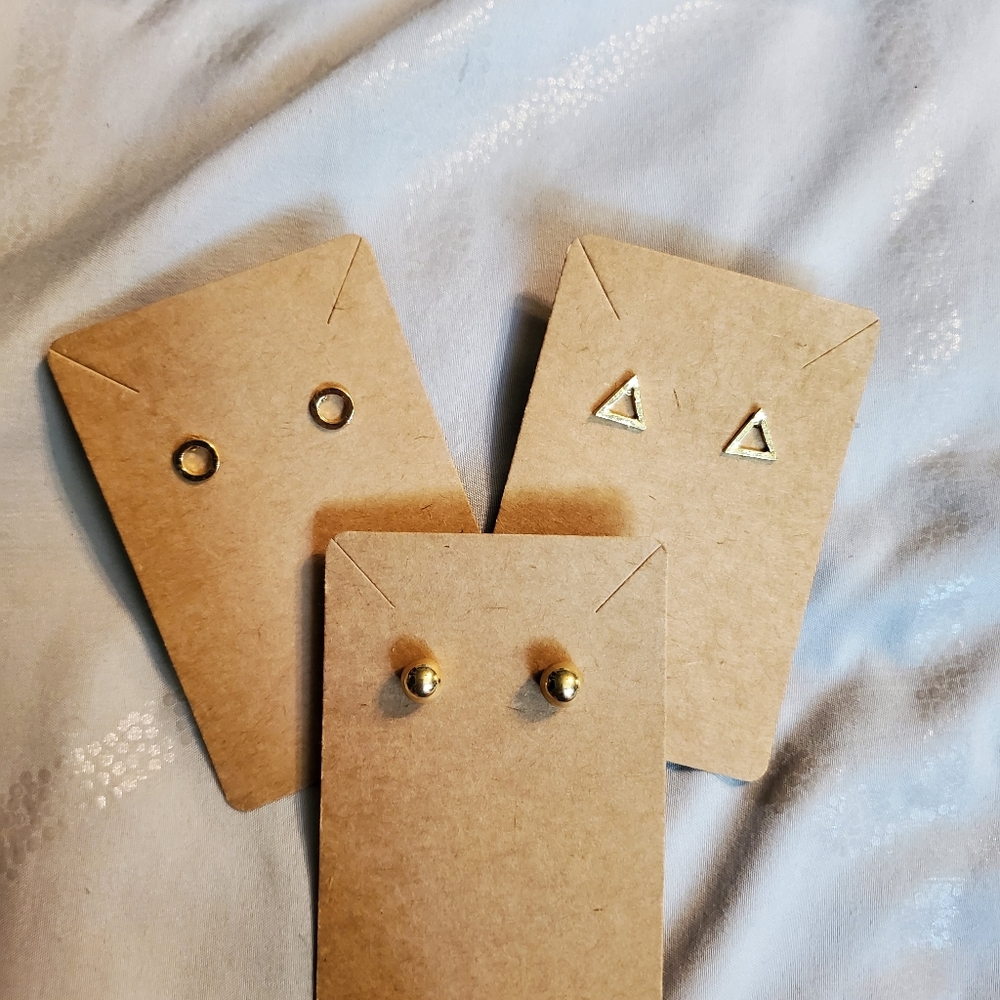 3 pair of earrings